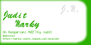 judit marky business card